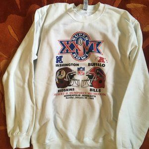 Buffalo Bills Washington Redskins SuperBowl Sweatshirt